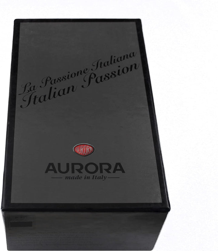 Aurora Stiftehalter ROMA | Echtes Leder in Schwarz | Stifteköcher Schreibtisch Organiser