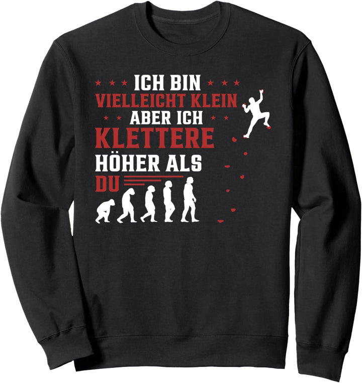 Climbing Kletterer Fels Klettern Zum Lustiges Boulder Sweatshirt