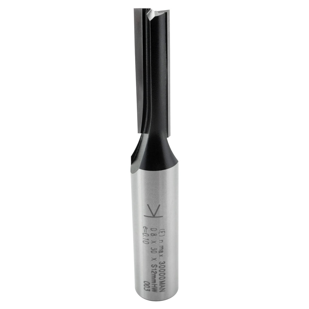 ENT 10517 Nutfräser HW, Schaft (S) 12 mm, Durchmesser (D) 8 mm, NL 30 mm, SL 40 mm, GL 77 mm D=8 / N