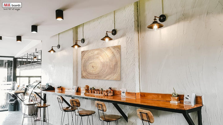 ALLboards Metallische Magnettafel BAUMSTAMM NATUR BAUMKERN 60x40cm MetalBoards Memoboard für jede Ar