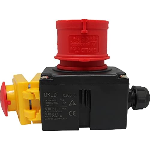 Schalter- Stecker Kombination DZ08-3 400V mit Phasenwender und U-Auslösung -Baugleich KEDU KOA7