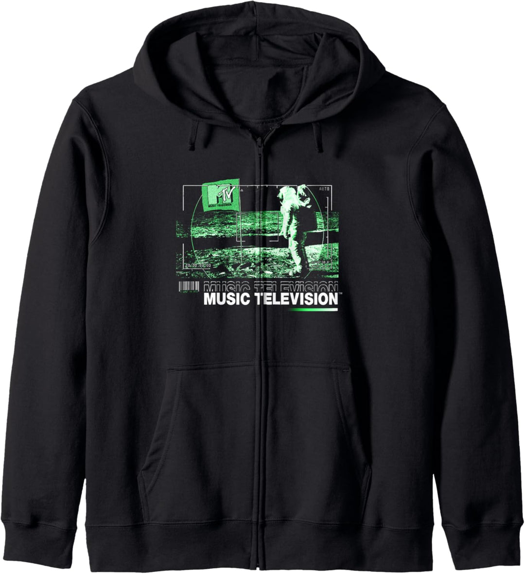 MTV Music Television Moon Man Night Vision Kapuzenjacke