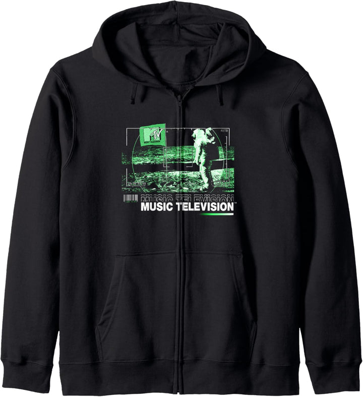 MTV Music Television Moon Man Night Vision Kapuzenjacke