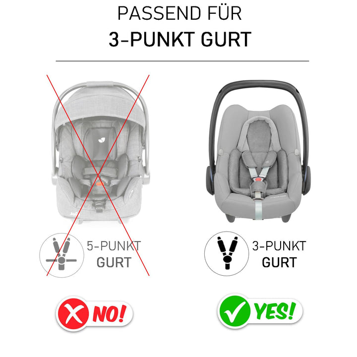 100% LEINEN Bezug für Babyschale Leinenbezug Schonbezug Babyschalenbezug Sommerbezug GRAU LEINEN gra