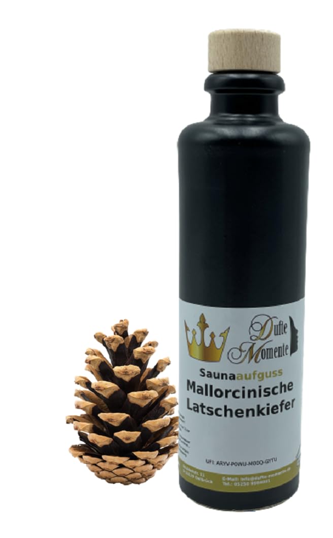 Dufte Momente | Saunaduft Konzentrat Mallorcinische Latschenkiefer 200ml in Steinzeugflasche mit Kor