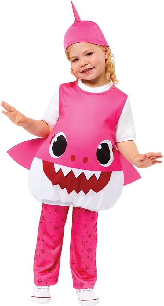 Amscan - Kinderkostüm Mummy Shark, Hai, Baby Shark, Karneval, Fasching, Mottoparty 92, 92