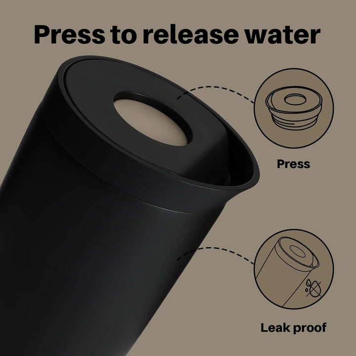 BOTTLE BOTTLE Thermobecher 350ml für Kaffee oder Tee, auslaufsicher und Easy Quick-Press-Verschluss,