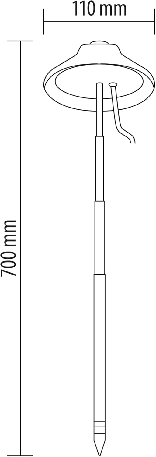 Northpoint LED Pflanzenleuchte Pflanzenlicht mit Teleskopstab (Blau 2er-Set), Blau 2er-set