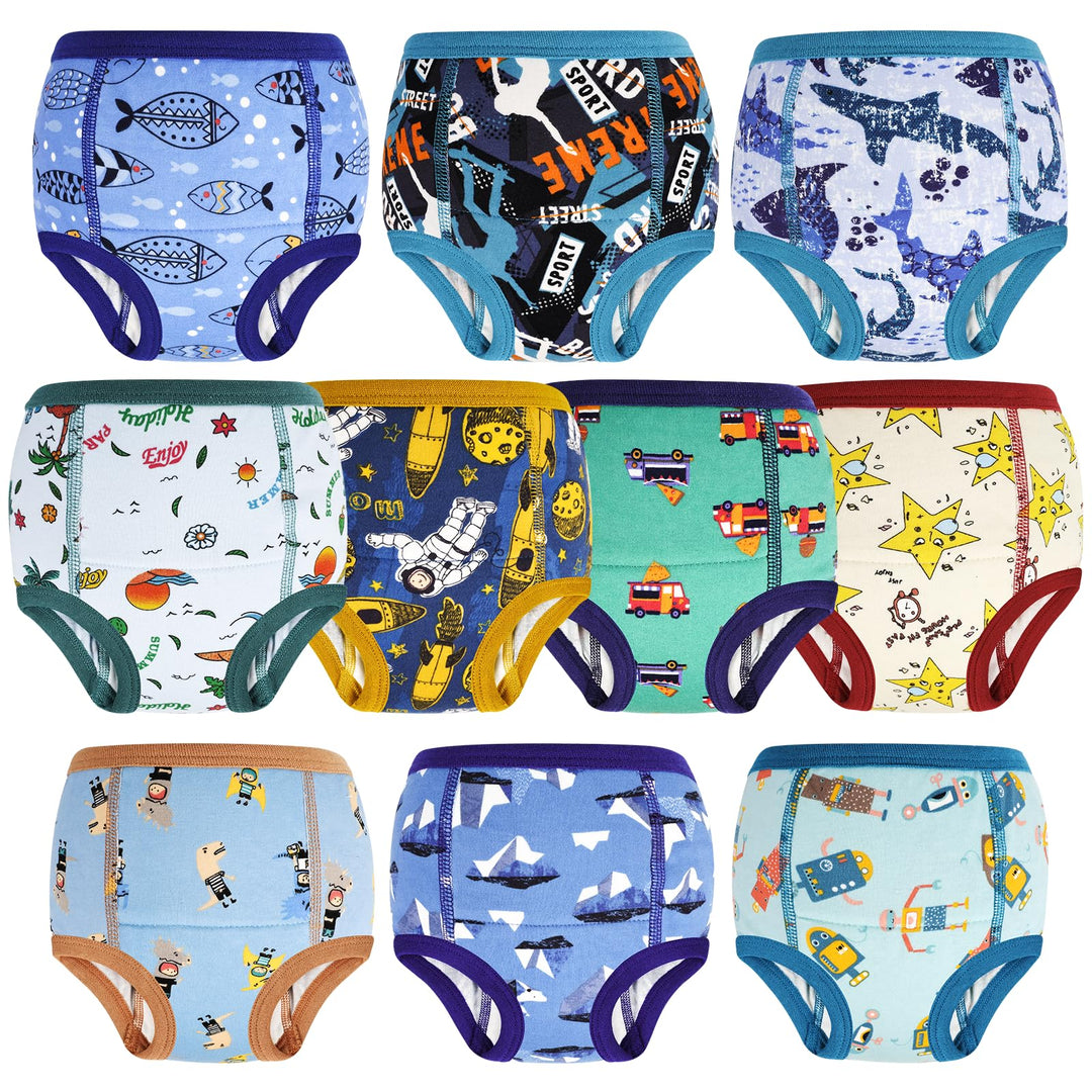 MOEMOE BABY Töpfchen Trainingshose 10 Stück Baby Trainingshosen Töpfchen Unterwäsche Kinder für Jung