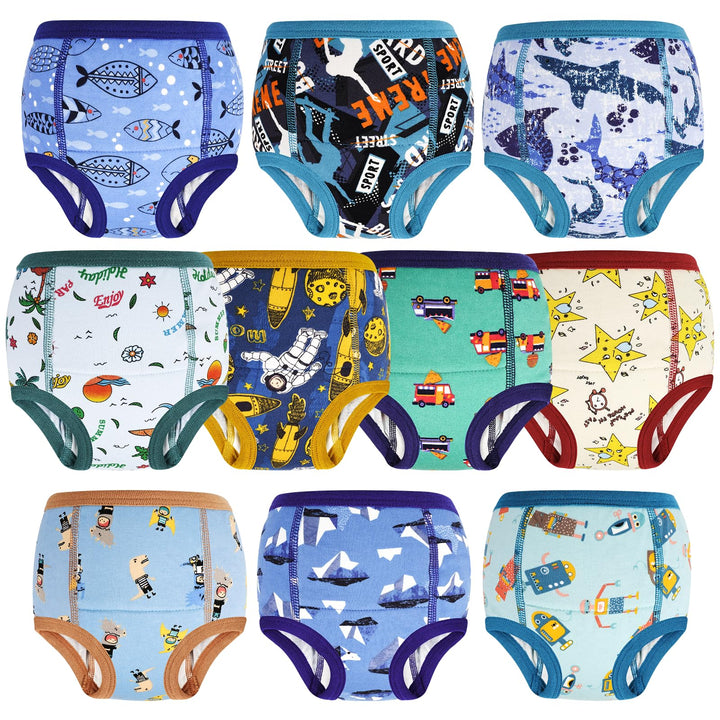 MOEMOE BABY Töpfchen Trainingshose 10 Stück Baby Trainingshosen Töpfchen Unterwäsche Kinder für Jung