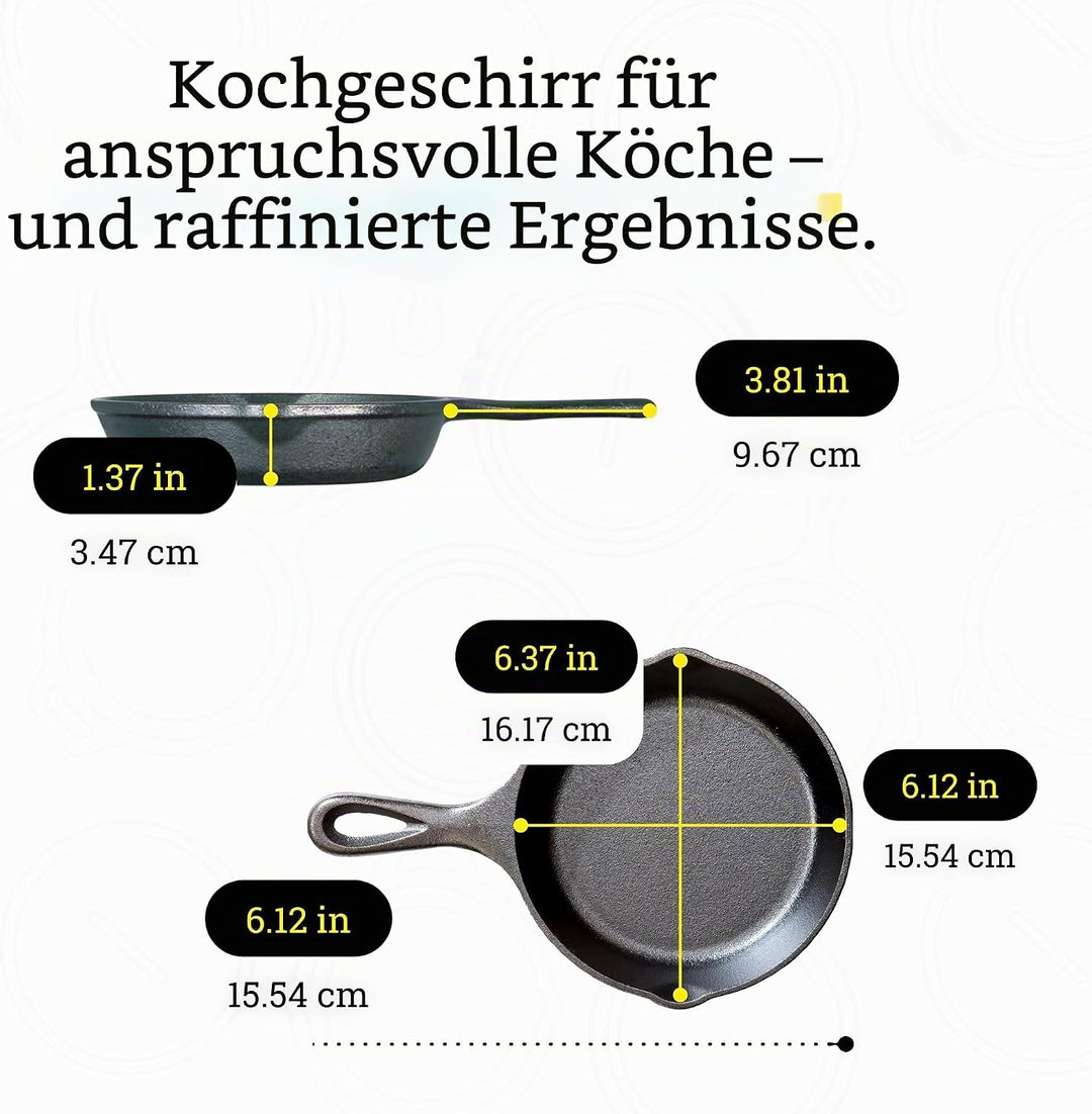 Lodge Bratpfanne Bratpfanne 6.5" schwarz 6.5 Inch, 6.5 Inch