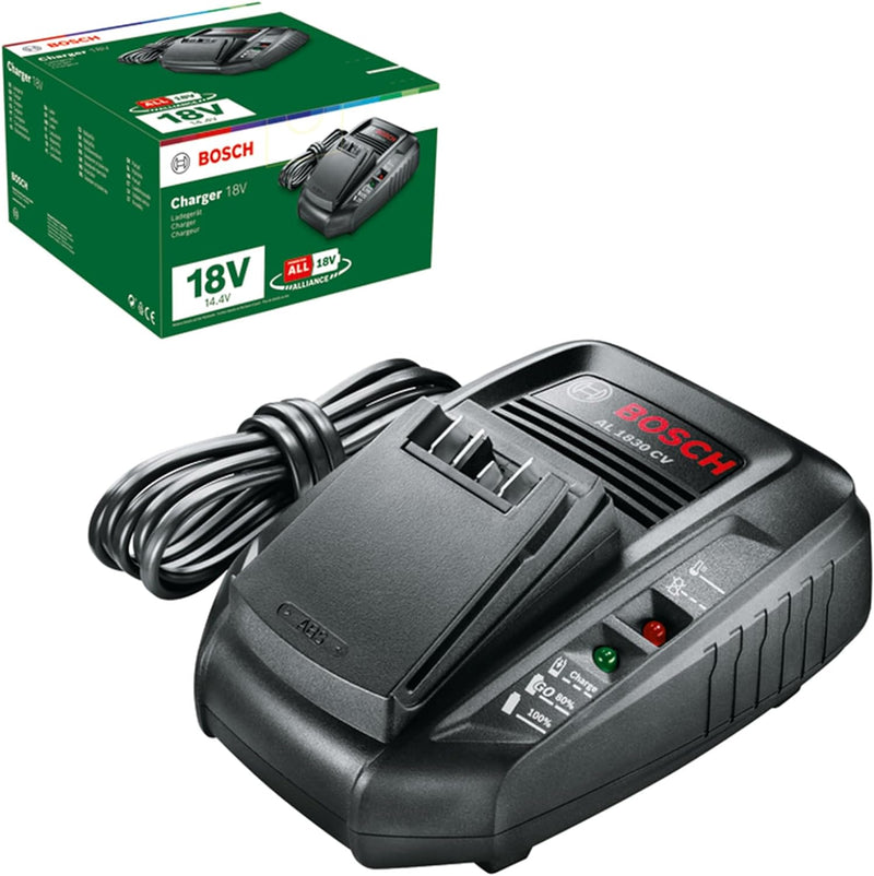 Bosch AL 1830 CV Schnelladegerät, 14,4 / 18 V, 3 Ah, 1600A005B3 Ladegerät | 14,4V - 18V