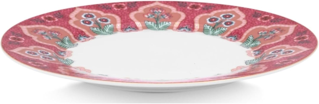 Pip Studio Flower Festival Frühstückst. Deco Dark pink 21 cm