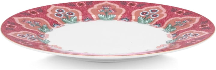 Pip Studio Flower Festival Frühstückst. Deco Dark pink 21 cm