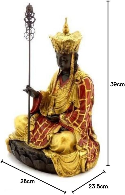 Kunst & Ambiente - Handbemalter Bronze Buddha - signiert von Milo - Buddha Figur - China Skulptur -