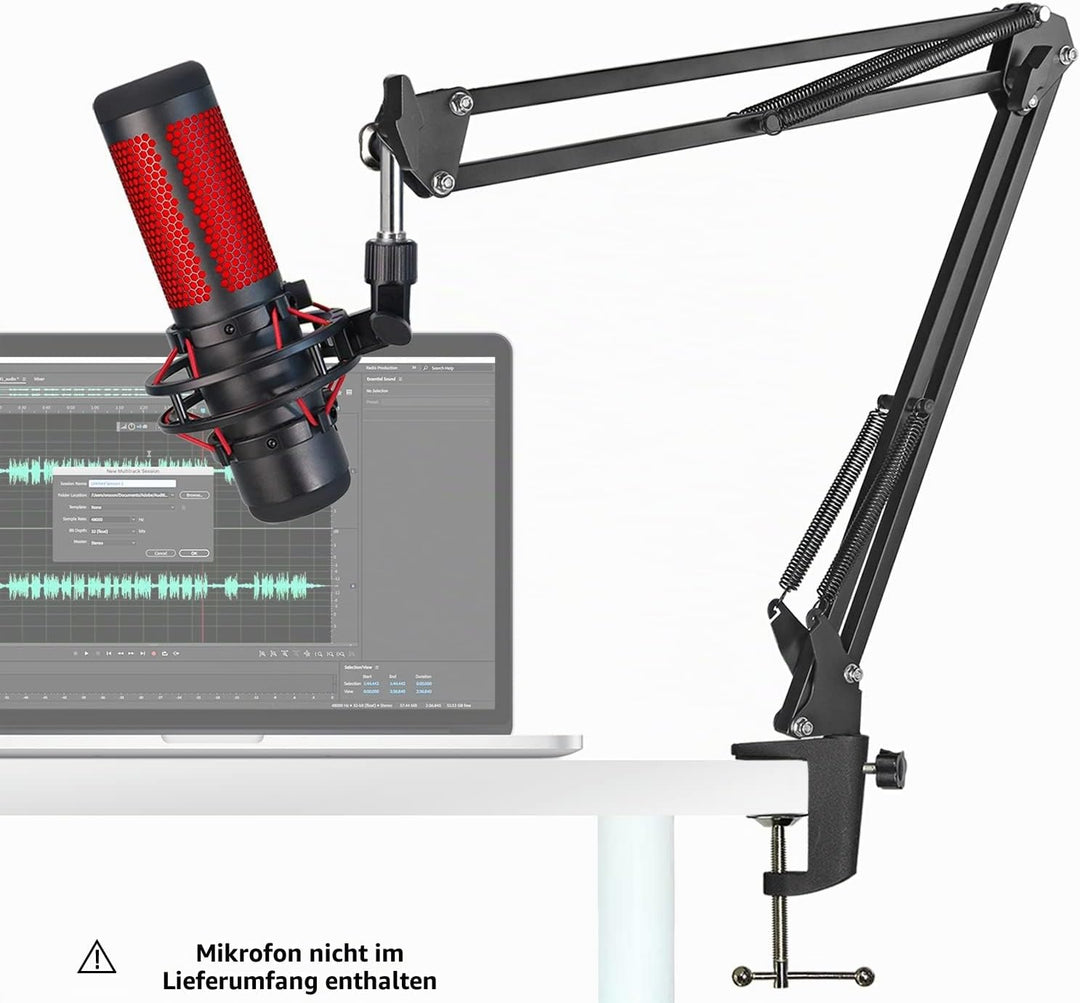 HyperX QuadCast Mikrofon arm – YOUSHARES Universeller Microphone Arm kompatibel mit HyperX QuadCast
