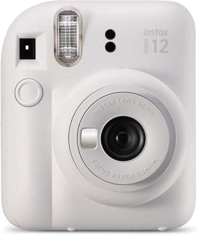 INSTAX Mini 12 Sofortbildkamera Clay-White + Mini Film Standard (20/PK) Clay-White mit Instant Film