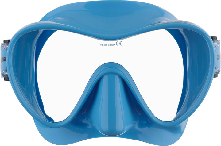 Cressi F1 - Rahmenlose Maske oder Rahmenlose Maske + Schnorchel Dry Combo Set zum Tauchen und Schnor