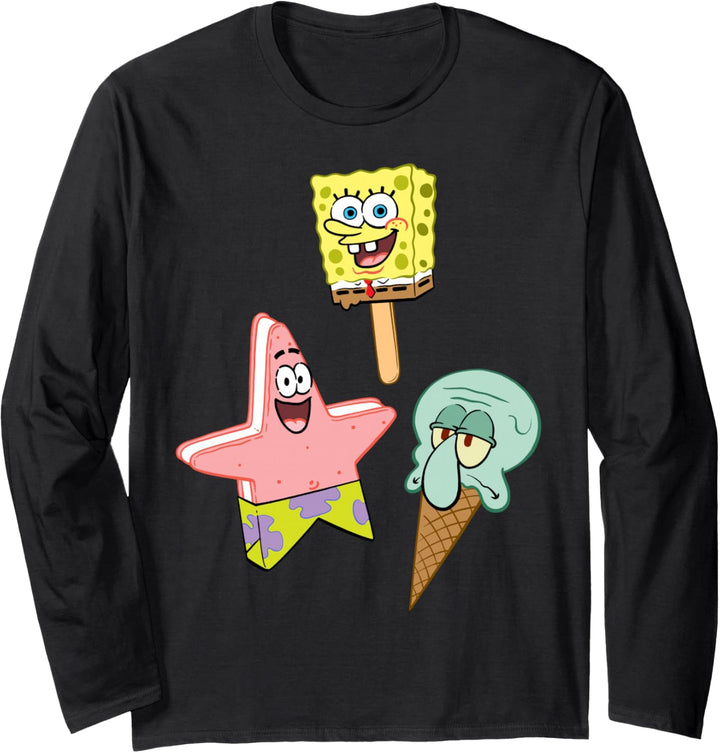 SpongeBob Schwammkopf Eis Charaktere Langarmshirt