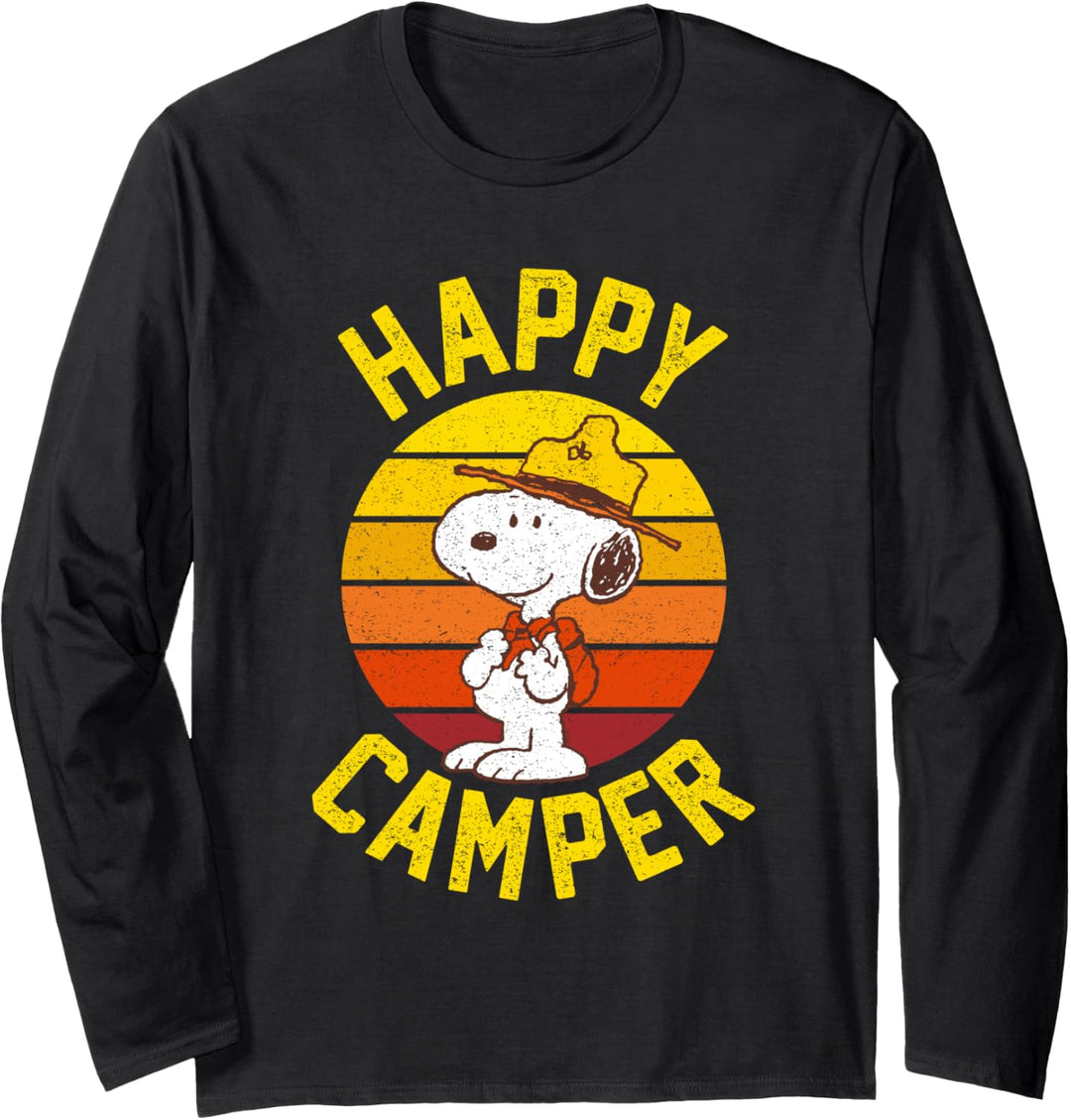 Peanuts Happy Camper Snoopy Langarmshirt