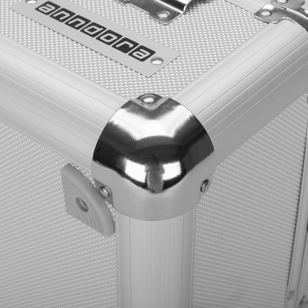 anndora Beauty Case Kosmetikkoffer - Stilvoller Schmuckkoffer, Schminkkoffer mit robustem Aluminiumr