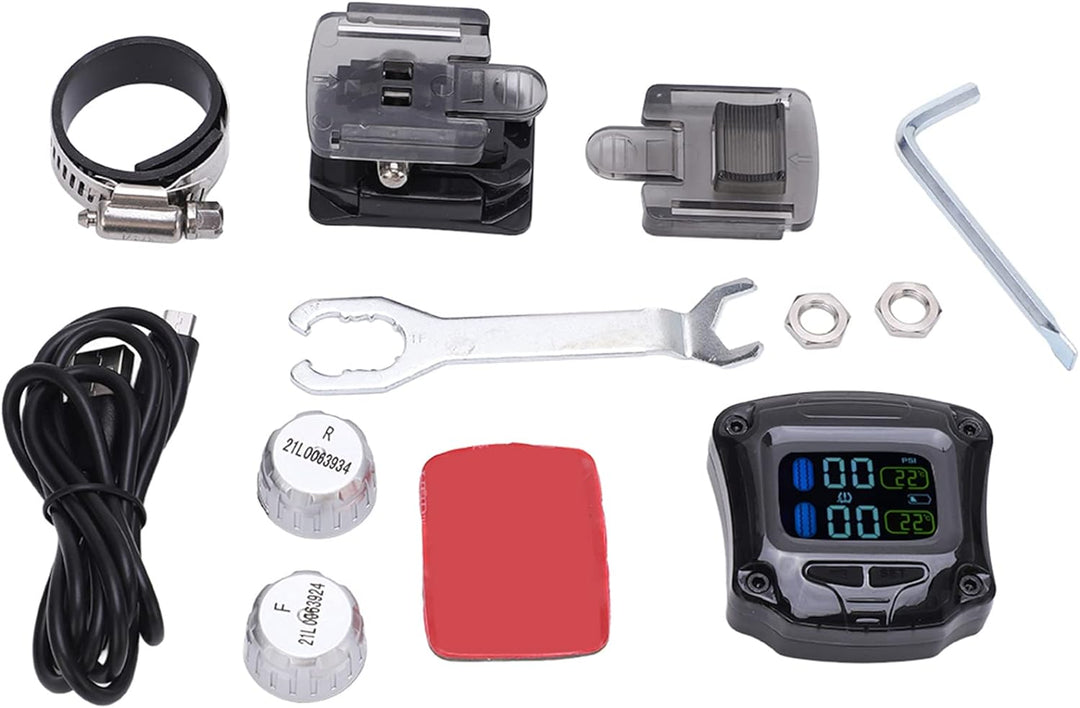 Madezz Motorrad Reifendruck Kontroll System, Motorrad TPMS Reifen Druck überwachungs Sensor Wasserdi