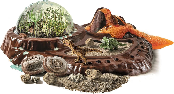 Galileo Lab Die Welt der Dinosaurier - Terrarium für botanische Experimente mit T-Rex, Triceratops,