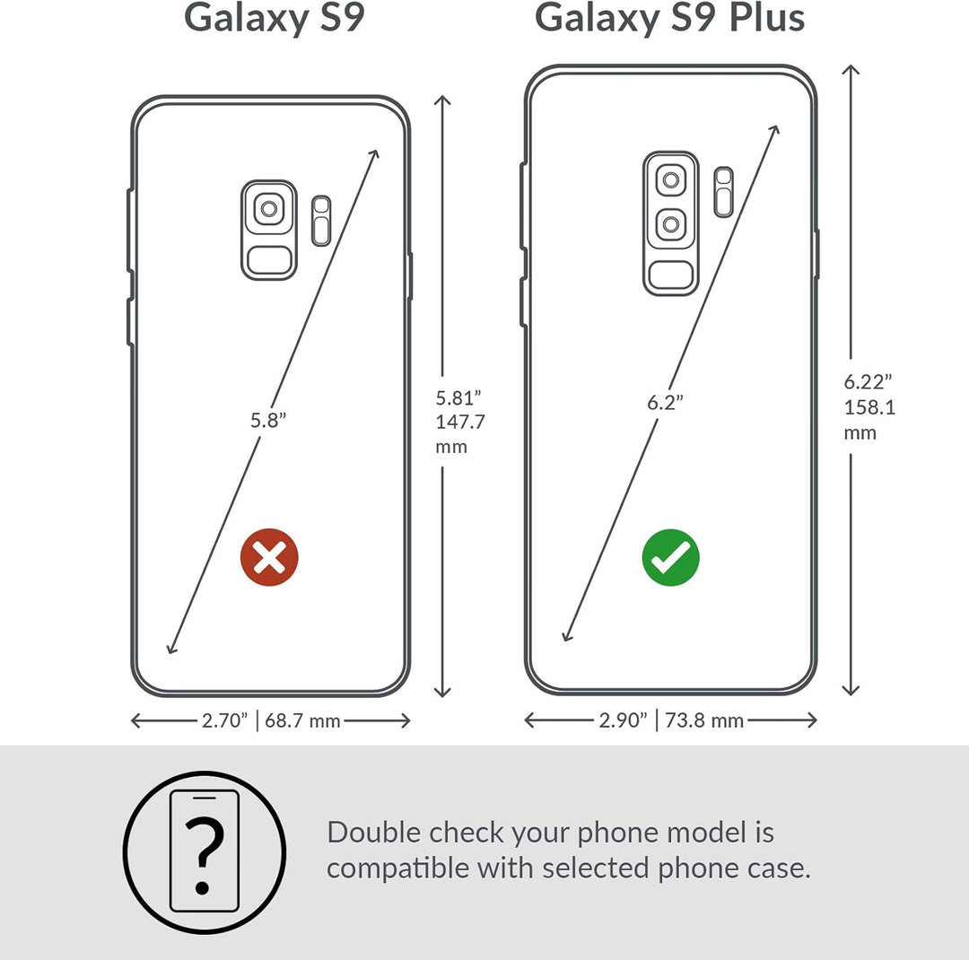 Snakehive Lederhülle für Galaxy S9 Plus | Stylische Handyhülle mit Kartenhalter & Standfuss | Handyh
