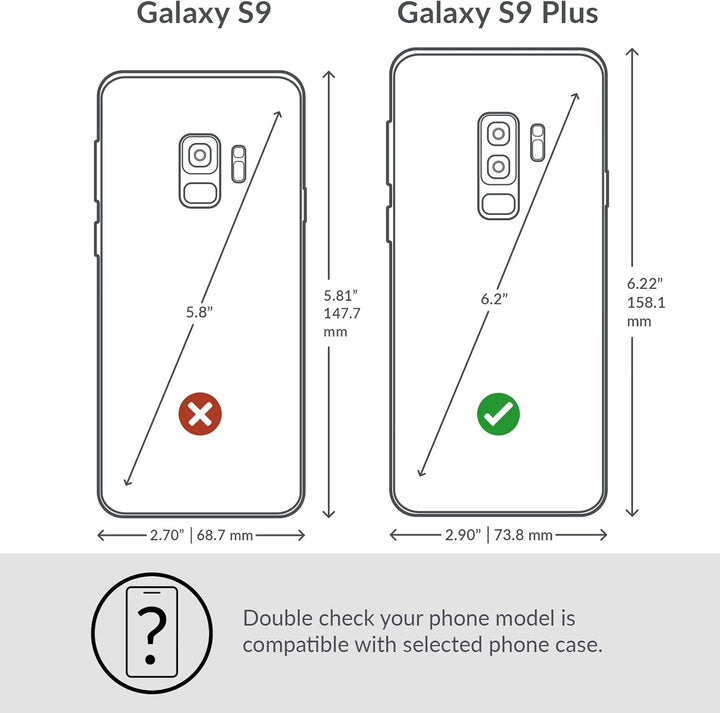 Snakehive Lederhülle für Galaxy S9 Plus | Stylische Handyhülle mit Kartenhalter & Standfuss | Handyh
