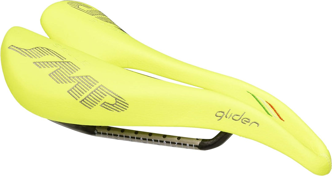SMP Unisex – Erwachsene SÄTTEL 4BIKE CRB Glider GELB Fluo 2018, BLAU