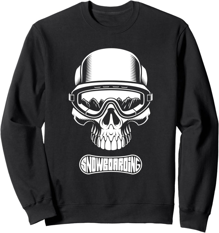 Snowboarder Winter Urlaub Berg Piste Cooles Snowboard Sweatshirt