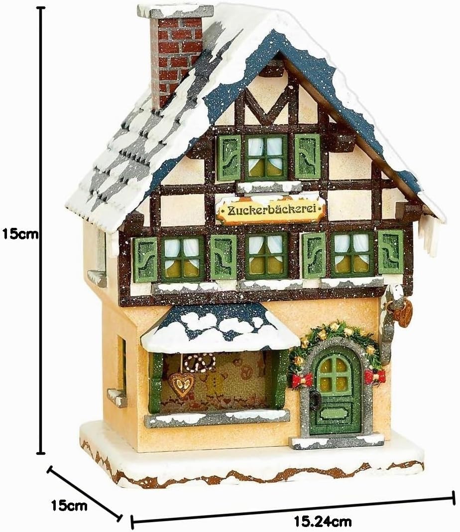 Hubrig-Volkskunst Winterkinder Zuckerbäckerei 15 cm elektr. beleuchtet