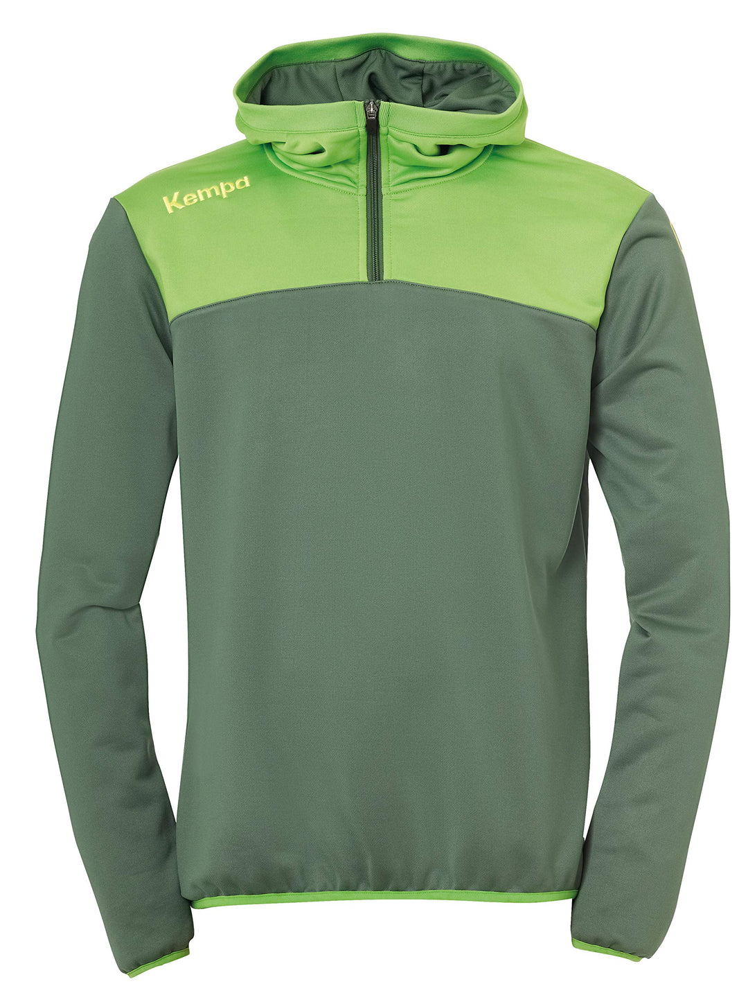 Kempa Kinder Emotion 2.0 Quarter Zip Hoody Oberteile, Dragon grün/Hope grün, 140