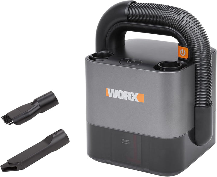 WORX WX030.9 Max Akku Autostaubsauger - beutelloser Hand-Staubsauger - 20V - mit Fugendüse und Kombi
