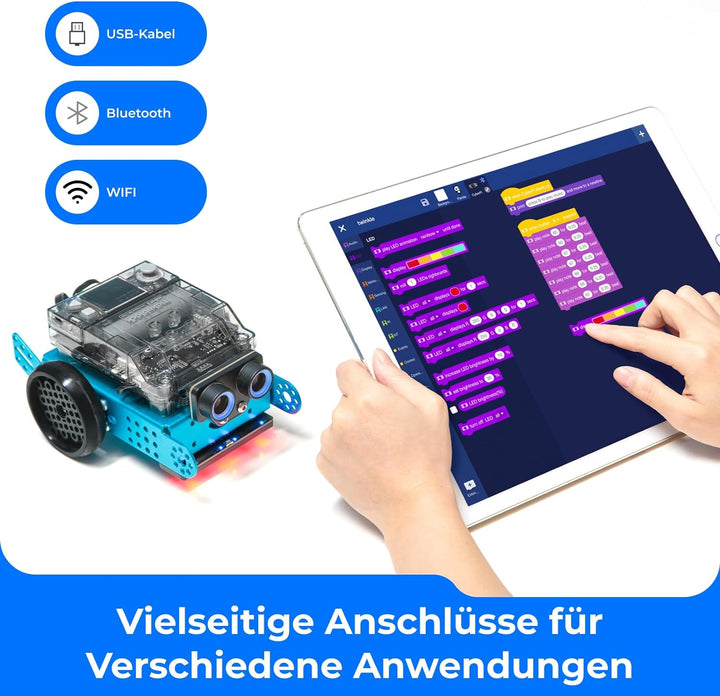 Makeblock mBot 2 Programmierbarer Roboter Kompatibel mit Scratch Python Codierungsroboter für Kinder