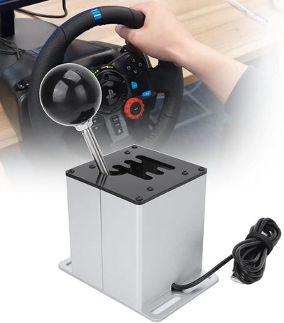 Zunate USB Simulator Shifter für ATS ETS Dust WRC SIM Racing Game, 6+R PC Game H Gearshifter für Log