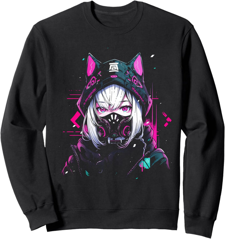 Anime Manga Cyberpunk Aesthetic Techwear Harajuku Sweatshirt