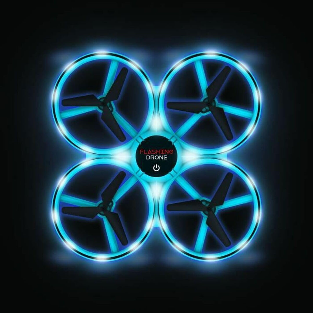 FLYBOTIC - Blinkende Drohne Fernbedienung Leuchtende LED - Doppelfernbedienung-360 ° Blinken - Reich