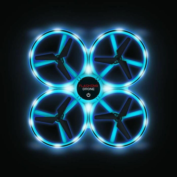 FLYBOTIC - Blinkende Drohne Fernbedienung Leuchtende LED - Doppelfernbedienung-360 ° Blinken - Reich