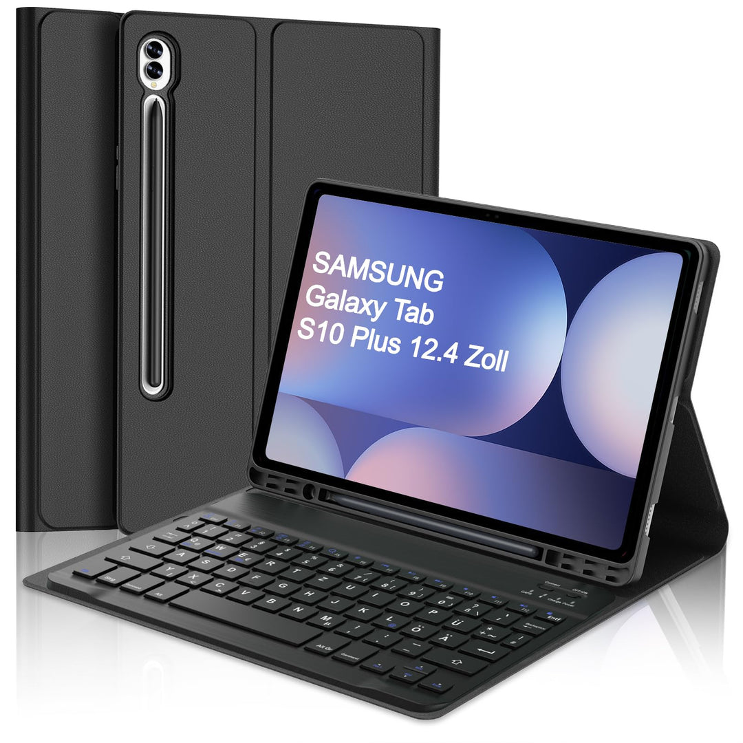 WINCHKING Tastatur Hülle für Samsung Galaxy Tab S10 Plus/S9 Fe Plus/S9 Plus | Abnehmbar Hülle mit St