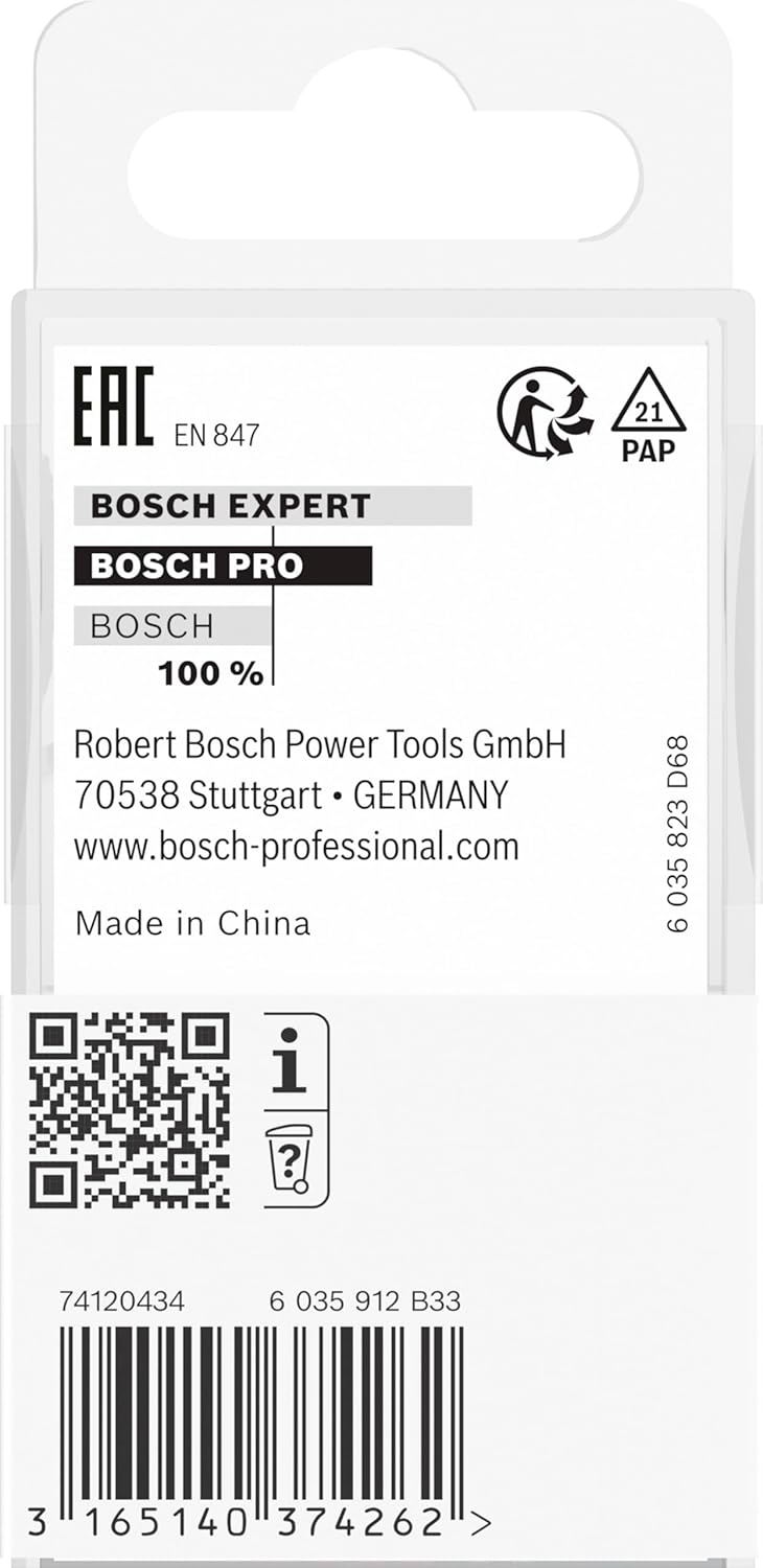 Bosch 1x PRO Hohlkehlfräser (für Weichholz, Hartholz, Ø 25,4 mm, Professional Zubehör Handfräse, Kan