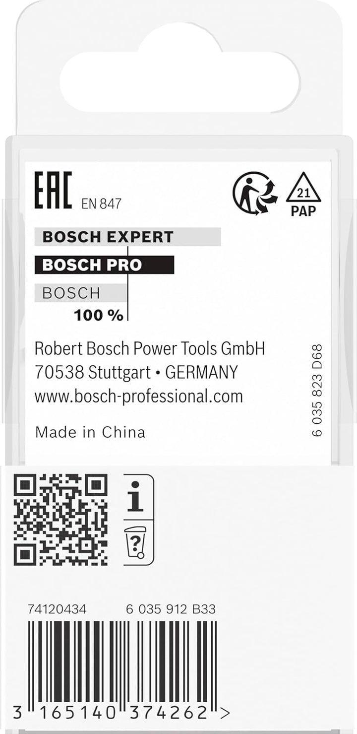Bosch 1x PRO Hohlkehlfräser (für Weichholz, Hartholz, Ø 25,4 mm, Professional Zubehör Handfräse, Kan