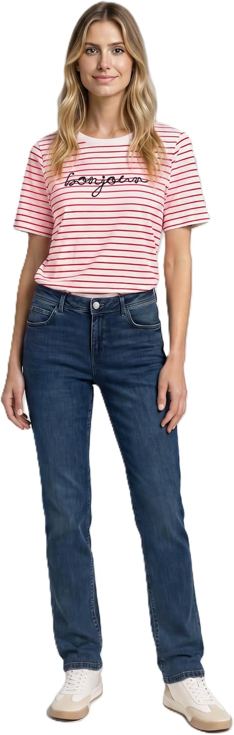 TOM TAILOR Damen Alexa Straight Jeans 26W / 32L 10282 - Dark Stone Wash Denim, 26W / 32L 10282 - Dar