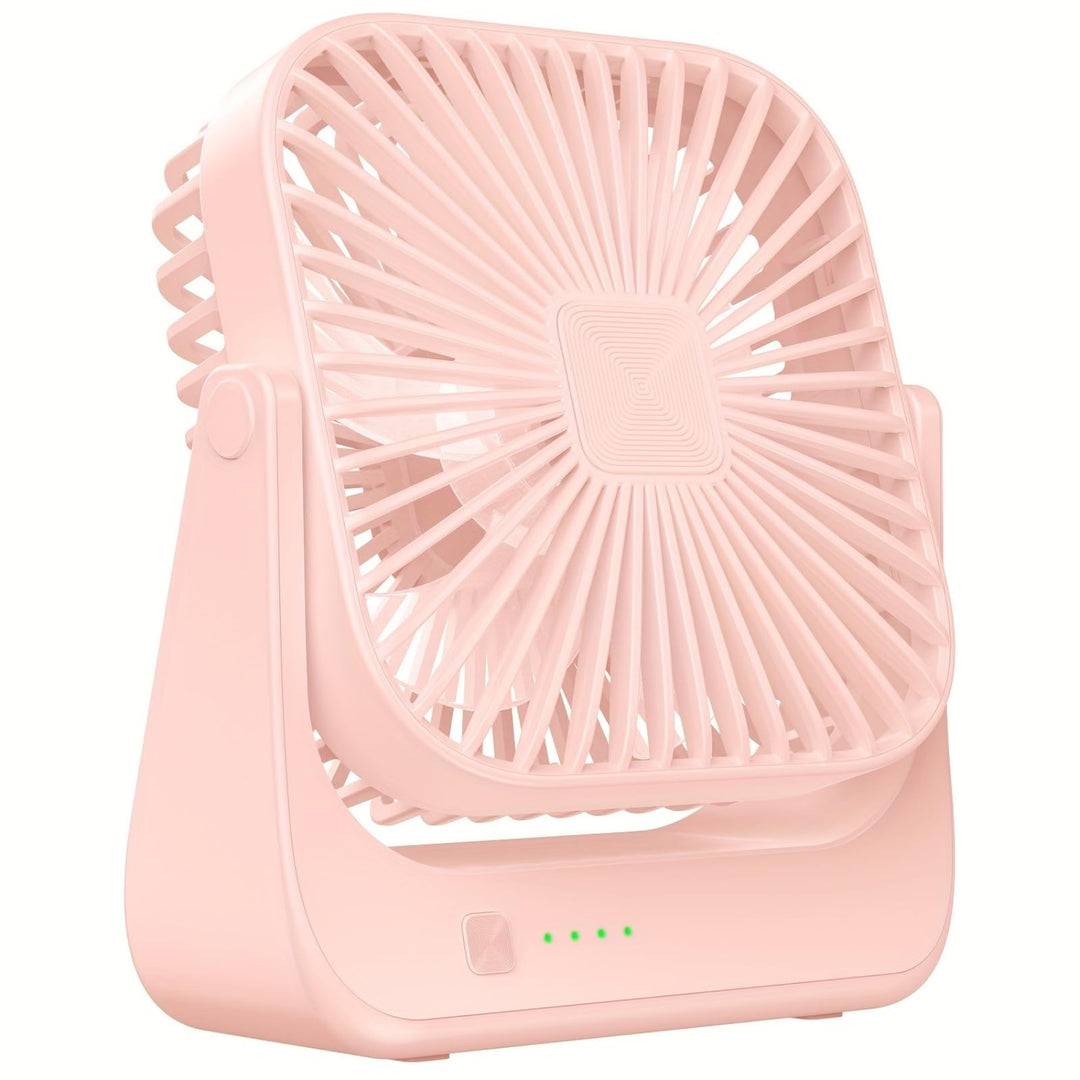 Tragbarer Schreibtischventilator, 4 Geschwindigkeiten persönlicher Desktop-Ventilator, 4000mAh Aufla