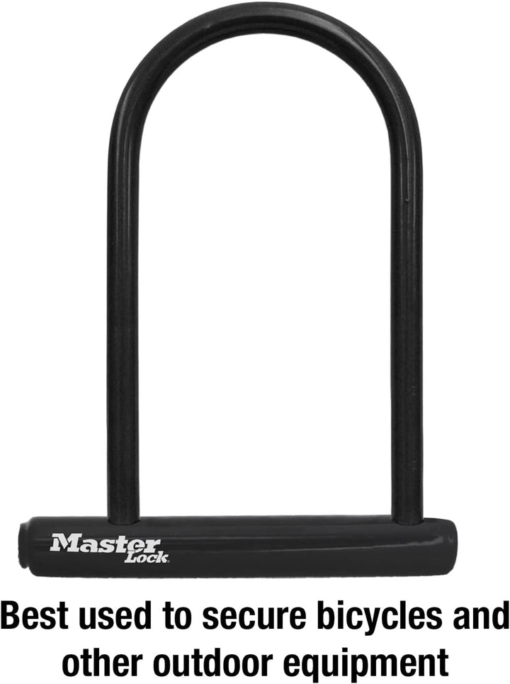 Master Lock 8320D Bügelschloss mit Schlüssel, 19,8 x 20,3 cm Master Lock 7-1/4 inch U-lock Schloss,
