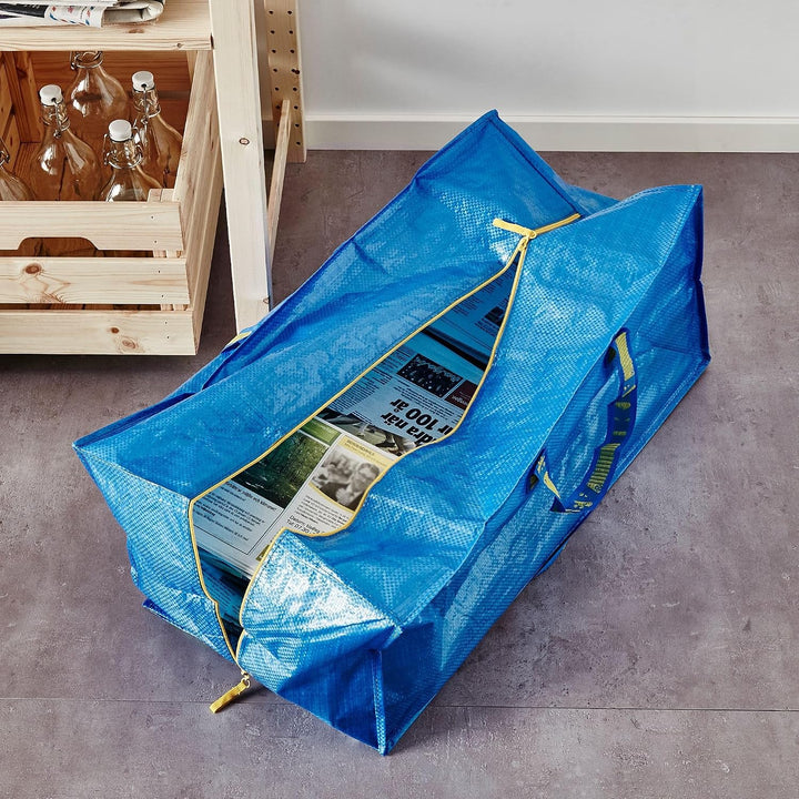 IKEA 901.491.48 Frakta Aufbewahrungstasche, blau, 4 Stück