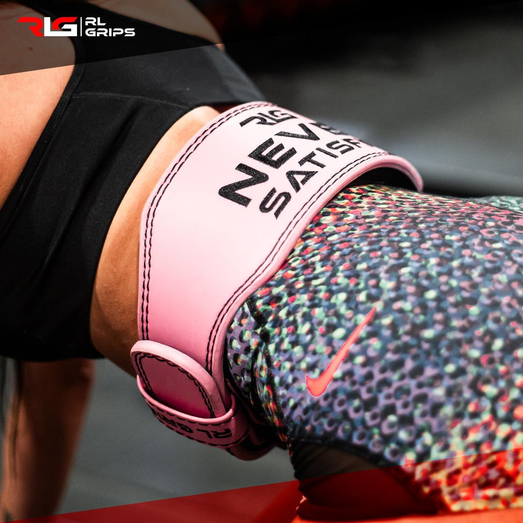 RL Grips - Ledergürtel für Gewichtheben – Lendenwirbelstütze für Muskeltraining – Powerlifting Gürte