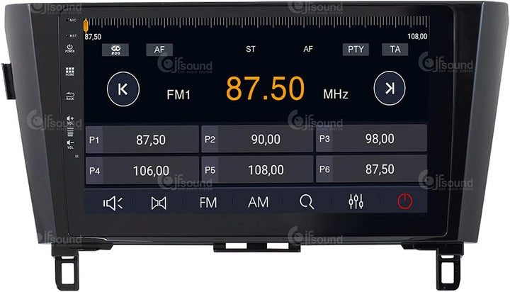 Personalisiertes Autoradio für Nissan Qashqai Xtrail mit 360°-System serienmässig Android GPS Blueto
