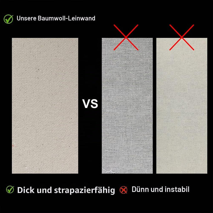 Aspire 6 Stück Canvas Kulturtasch Canvas Aufbewahrungstasche Reise Kulturbeutel mit Reissverschluss