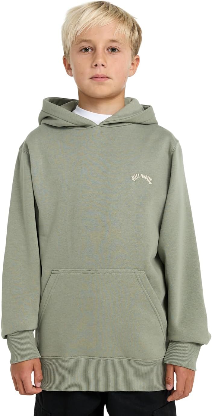 Billabong Jungen Arch Po Pullover (1er Pack) 14 Jahre Grau / Grün, 14 Jahre Grau / Grün